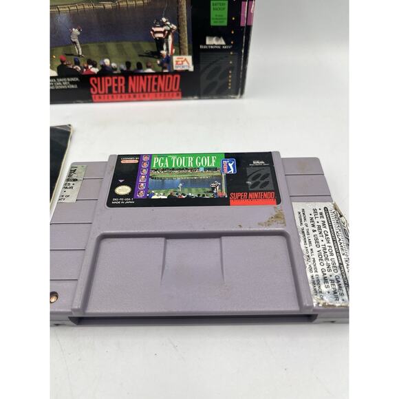 PGA Tour Golf Super Nintendo SNES Complete with Manual VTG Video Game - Picture 6 of 14